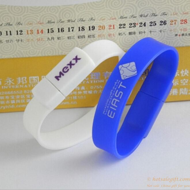 hotsalegift silicone wrist bracelet disk color capacity customizable