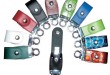 Swivel key chain leather USB u disk with OEM/ODM available