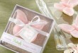 Търговия на едро Сватбени подаръчета подаръци - Pink пеперуда свещ