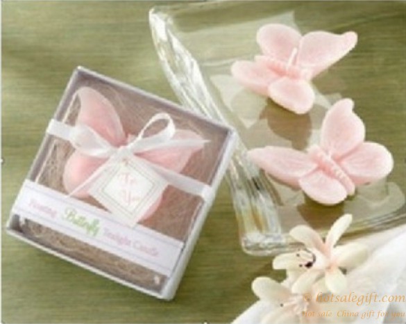 hotsalegift wholesale wedding favors giftspink butterfly candle 2