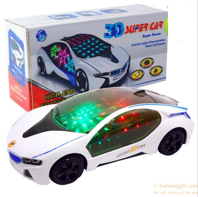 hotsalegift 3d light bmw design simulation music childrens toy car model