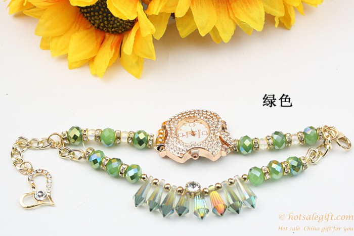 hotsalegift apple shaped fashion alloy diamond crystal bracelet ladies watches girls ladies 2