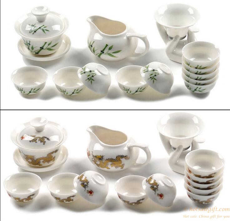 hotsalegift chinese style high quality blue white porcelain tea set 2