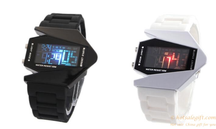hotsalegift colorful jelly silicon watch led lights couple lovers 1