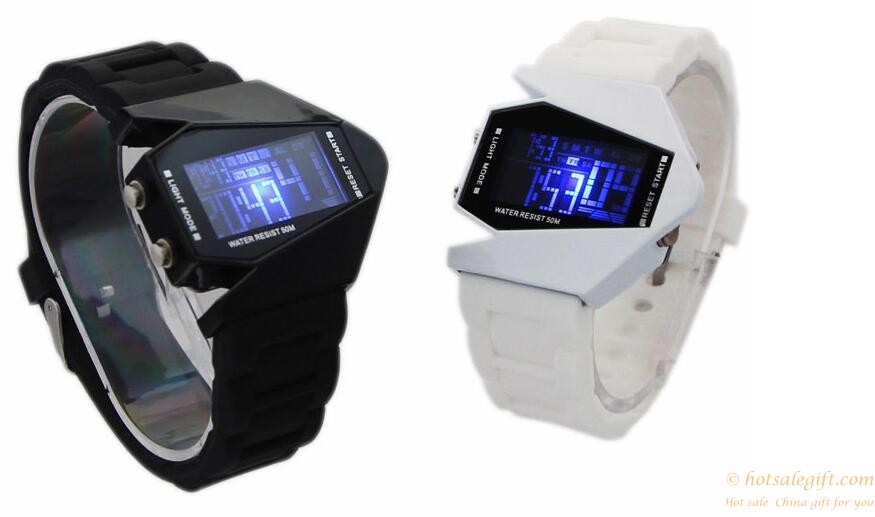 hotsalegift colorful jelly silicon watch led lights couple lovers 4