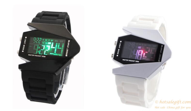 hotsalegift colorful jelly silicon watch led lights couple lovers