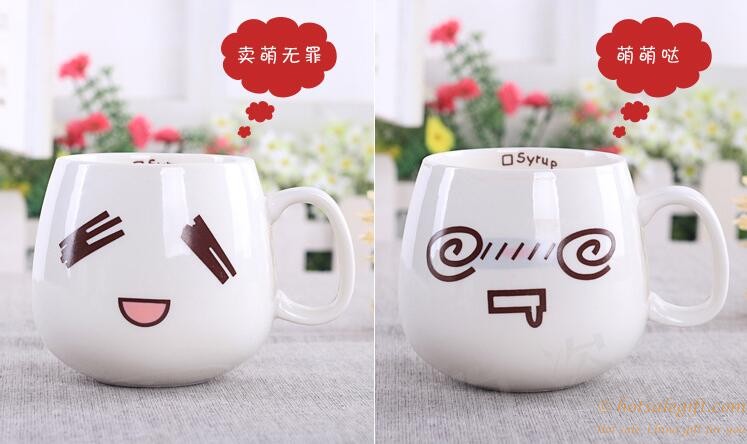 hotsalegift creative cute ceramic mug coffee cup logo customizable 3