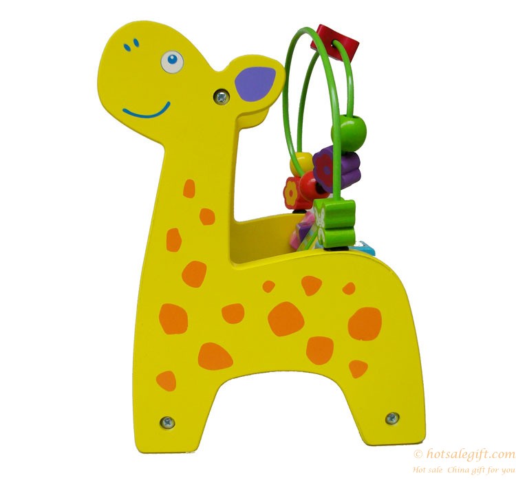hotsalegift multifunctional giraffe wooden frame children learn computing 1