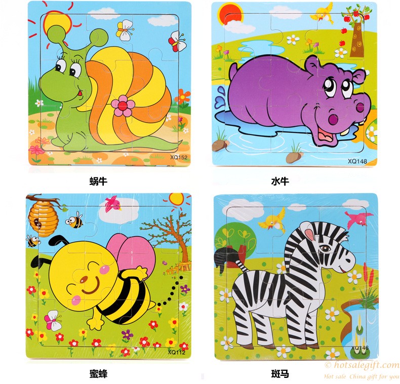 hotsalegift multiple design wooden jigsaw puzzle educational toys children 1