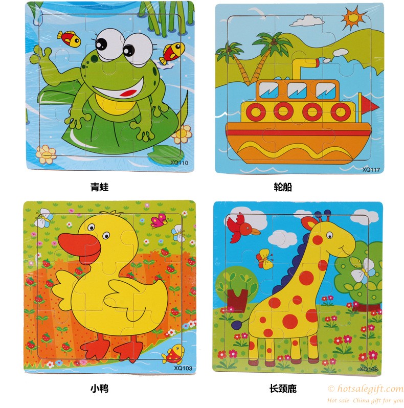hotsalegift multiple design wooden jigsaw puzzle educational toys children 4