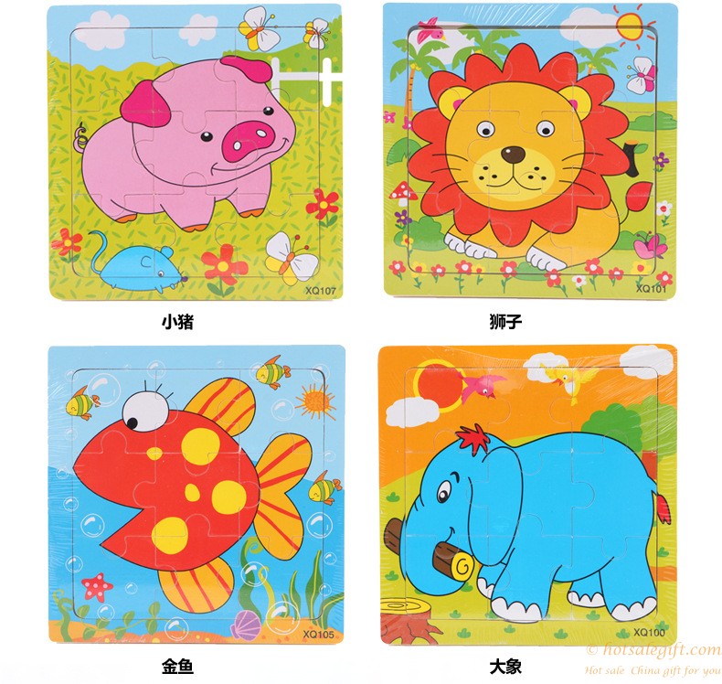 hotsalegift multiple design wooden jigsaw puzzle educational toys children