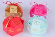 Octahedral design Wedding candy box gift boxes
