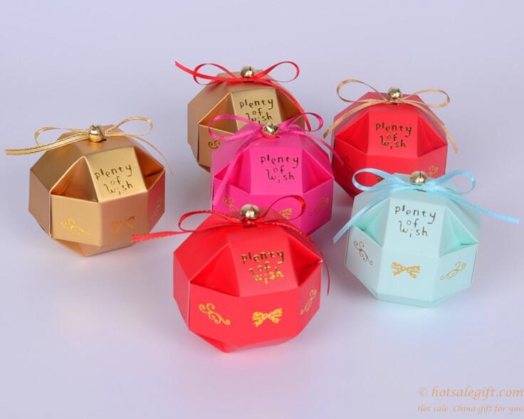 hotsalegift octahedral design wedding candy box gift boxes 2