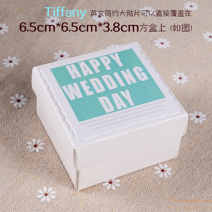 hotsalegift personalized sticker card wedding decorationhappy wedding day model 11 2