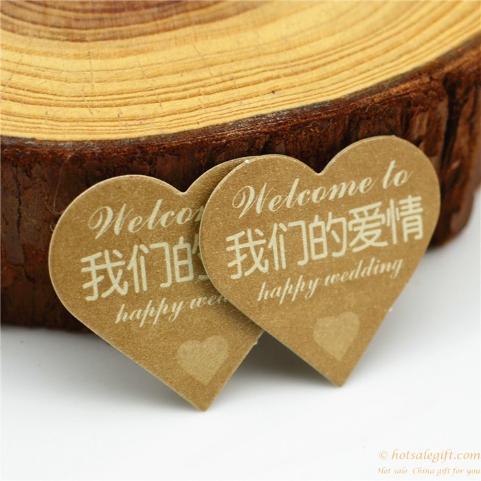 hotsalegift personalized sticker card wedding decorationheart shape model 4 1