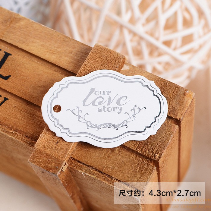 hotsalegift personalized sticker card wedding decorationour love story model 5