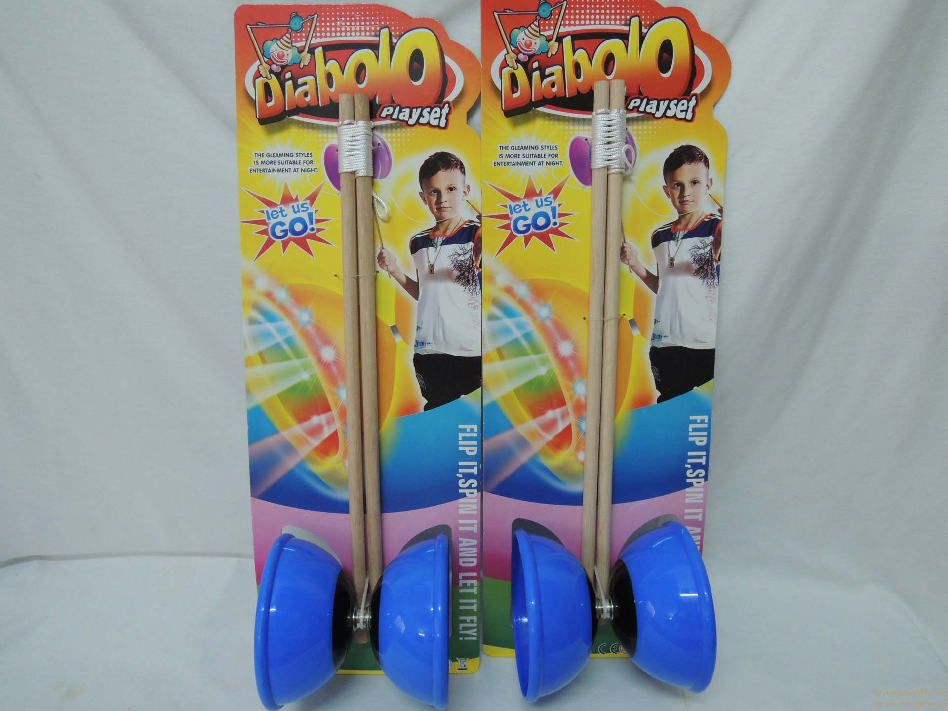 hotsalegift пластмасови китайски Diabolo играчки за деца 3
