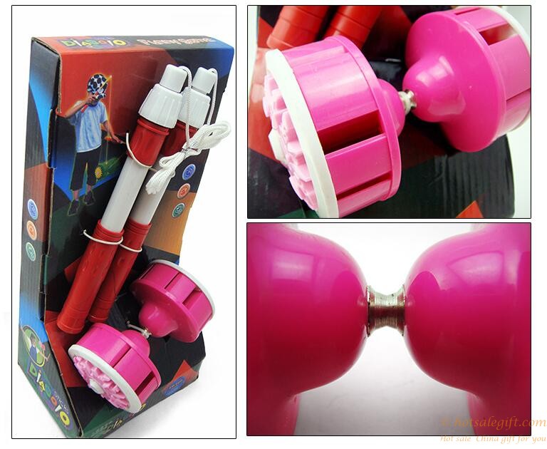 hotsalegift plastic scalable diabolo toys good quality boys girls 1