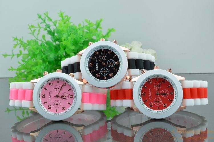 hotsalegift wholesale geneva brand jelly fashion silicone watch wrist quartz watch