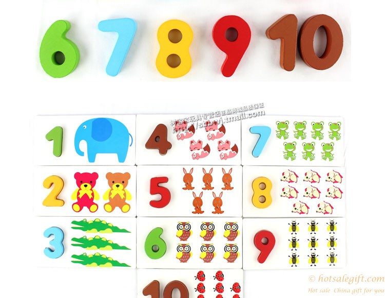 hotsalegift wooden puzzle children learning education arithmetic digital card toy wooden toys baby 7