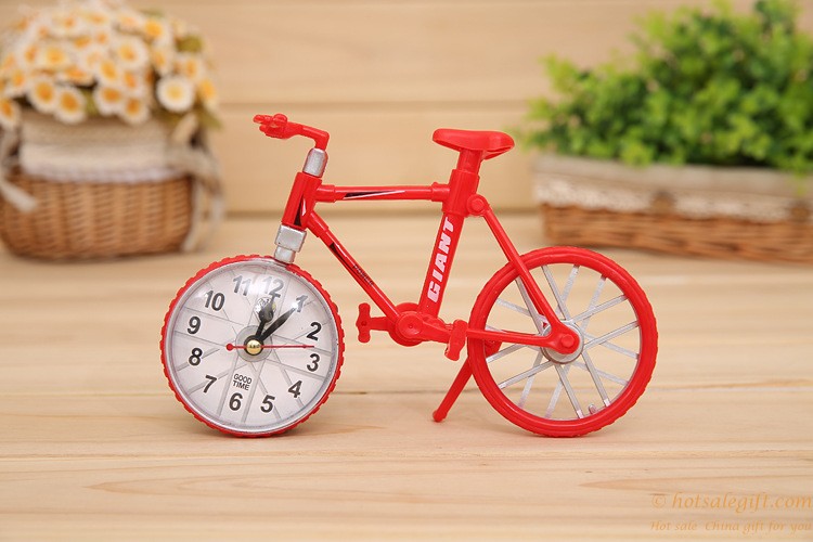 hotsalegift 5 color bicycle design creative alarm clocks 3