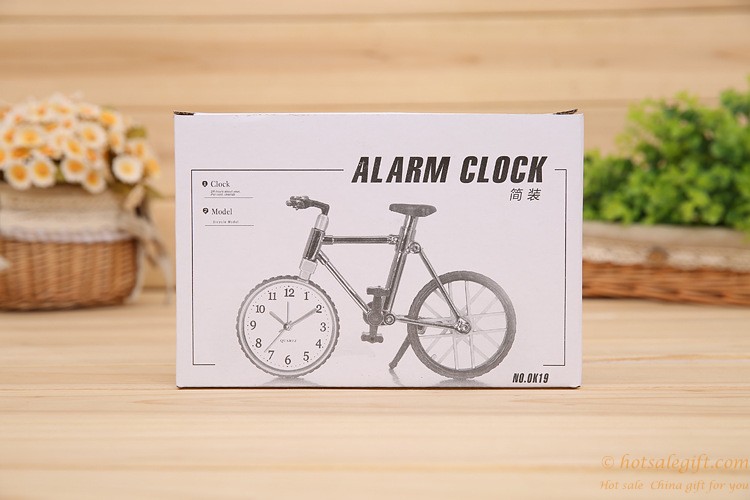 hotsalegift 5 color bicycle design creative alarm clocks 7