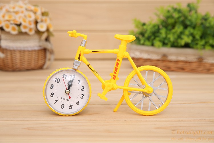 hotsalegift 5 color bicycle design creative alarm clocks