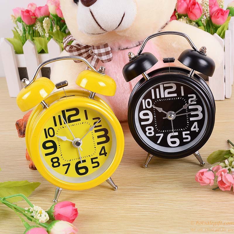 hotsalegift beautifully retro fashion personality mechanical alarm clock 6