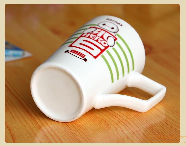 hotsalegift big hero design ceramic mug lid spoon 1