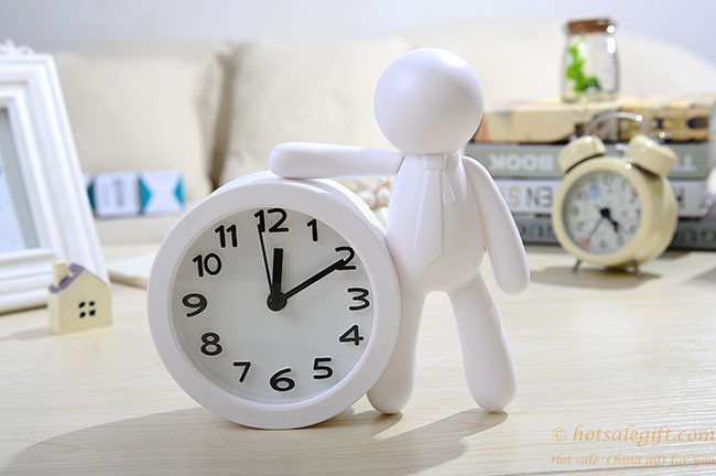 hotsalegift candy color cartoon humanoid alarm clock customization 3
