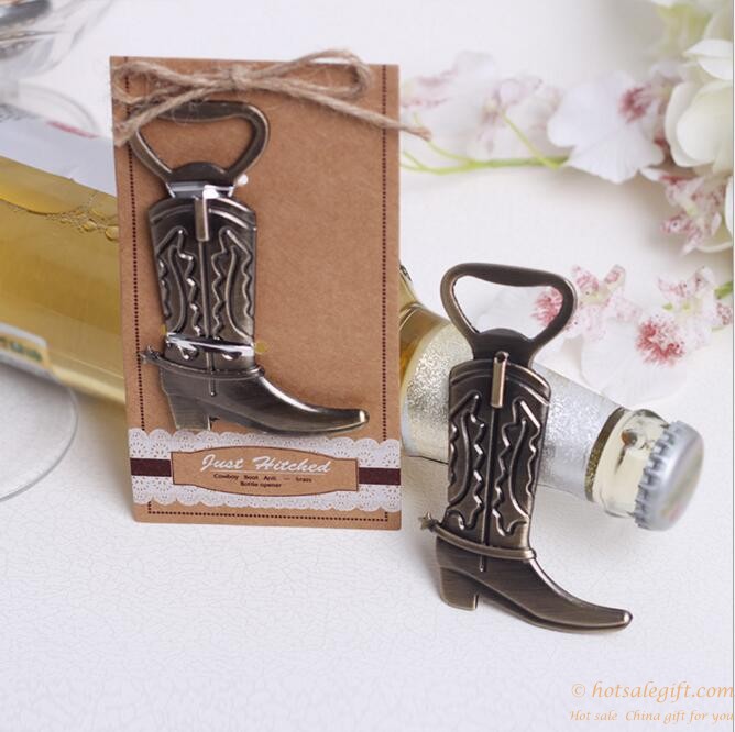 hotsalegift cowboy boots alloy beer bottle opener 3