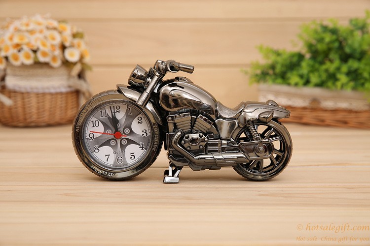 hotsalegift creative kinds designs motorcycle alarm clock 3