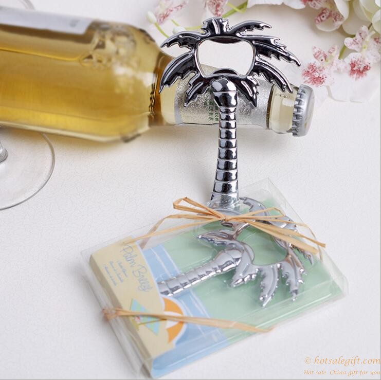 hotsalegift creative wedding gifts coconut tree design bottle opener 4