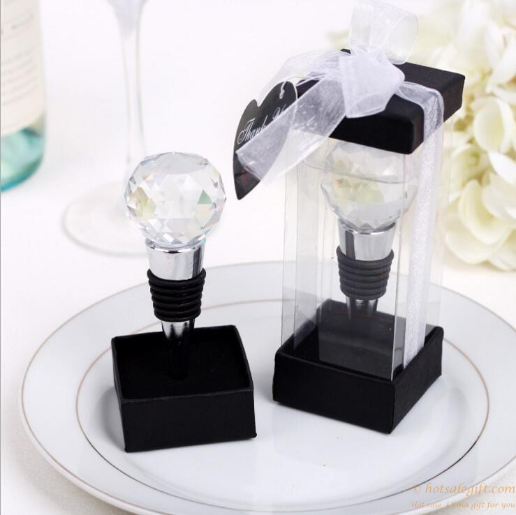 hotsalegift creative wedding gifts crystal ball wine stopper 2