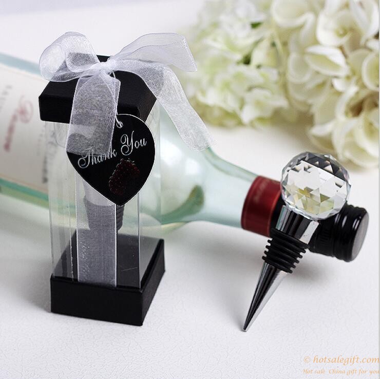 hotsalegift creative wedding gifts crystal ball wine stopper 3