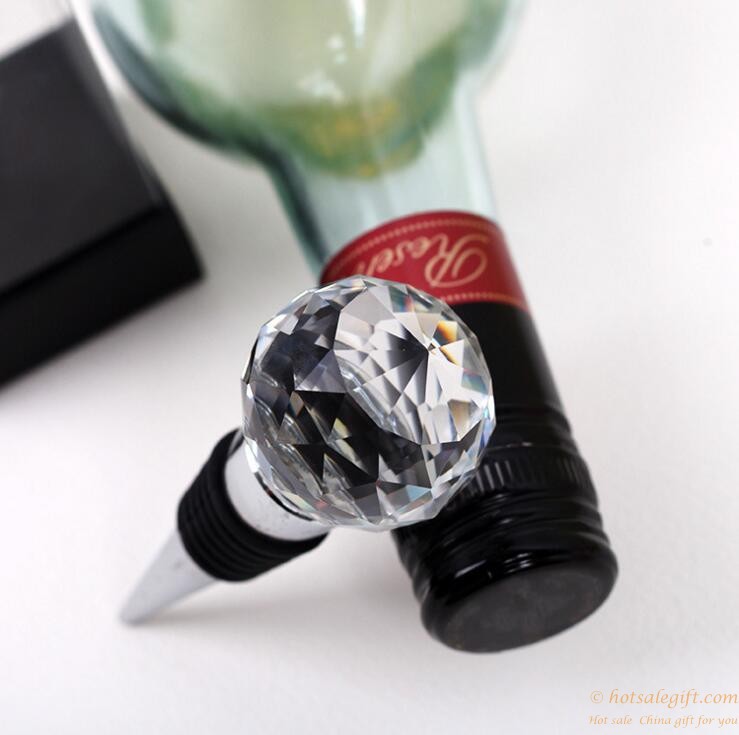 hotsalegift creative wedding gifts crystal ball wine stopper 4