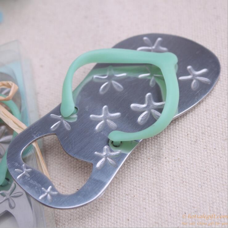 hotsalegift creative wedding gifts stainless steel blue starfish slippers bottle opener 2