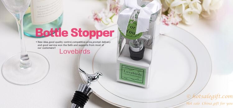 hotsalegift creative wedding gifts wine stopper love birds