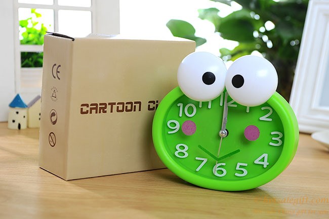 hotsalegift funny plastic big eyes frog alarm clock baby 3