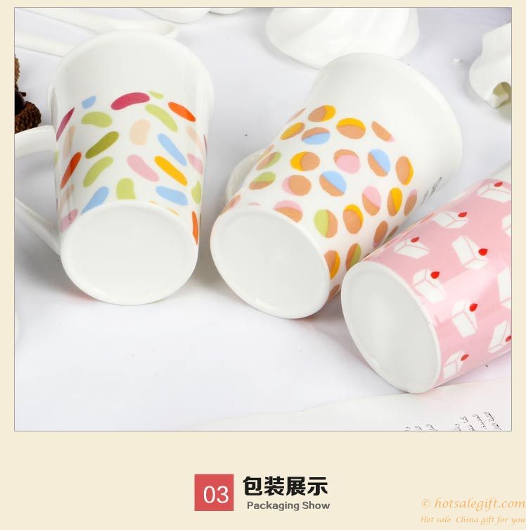 hotsalegift ice cream spell color cartoon mug cup 5