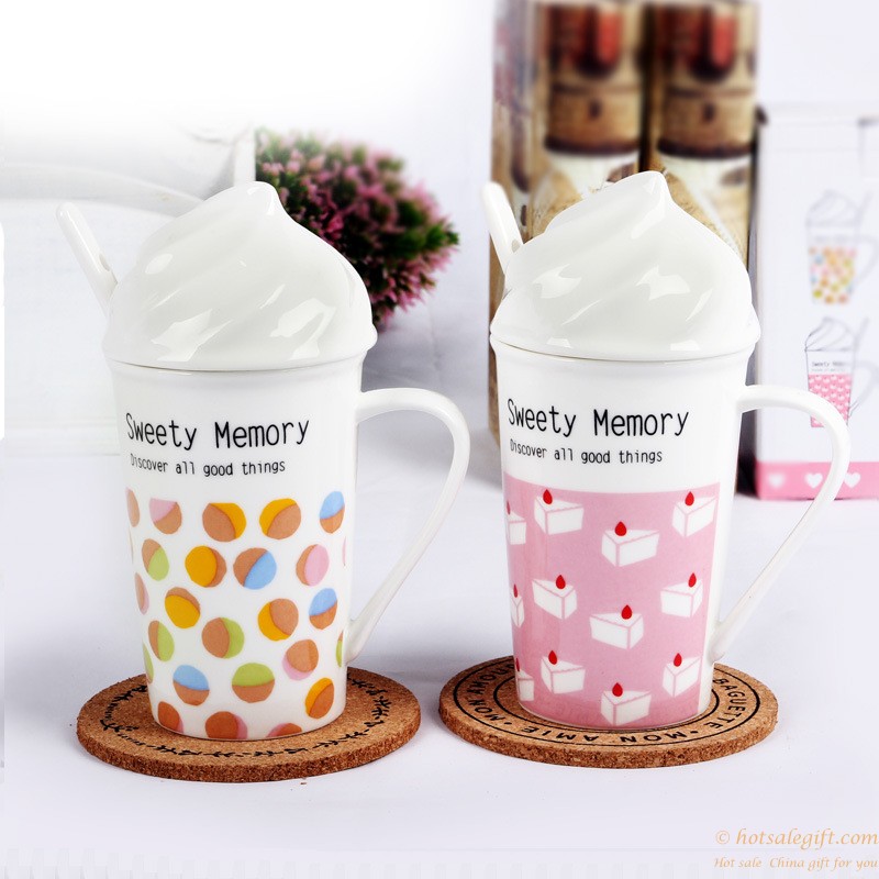 hotsalegift ice cream spell color cartoon mug cup