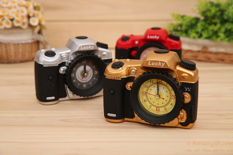 hotsalegift plastic camera creative alarm clock 2