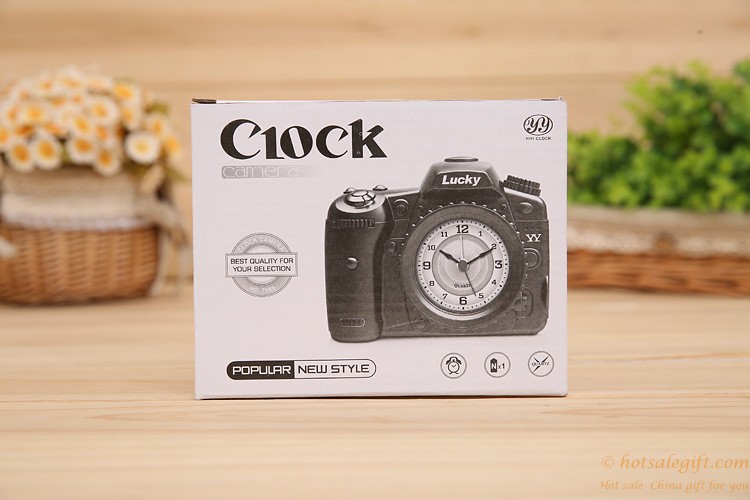 hotsalegift plastic camera creative alarm clock 7