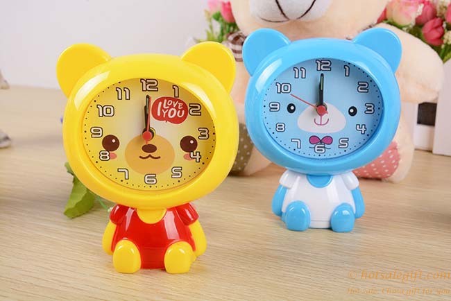 hotsalegift plastic cartoon bear children creative alarm clock