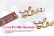 Retro LOVE letter premium beer bottle opener