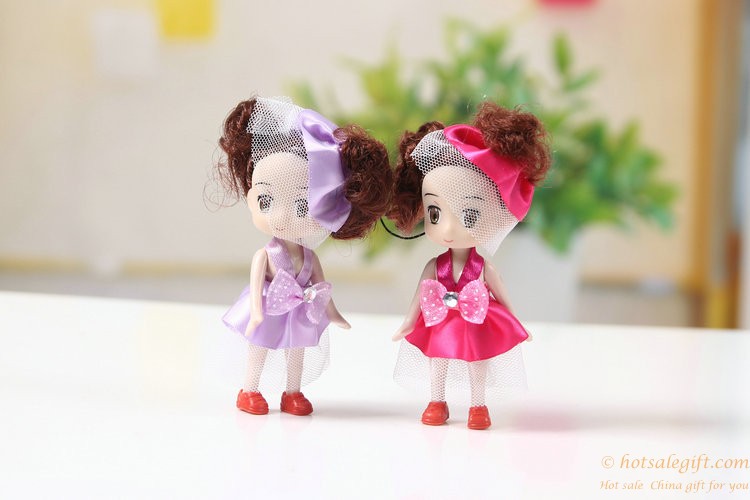 hotsalegift wedding veil doll plush toys children decorations pendant 10cm 3