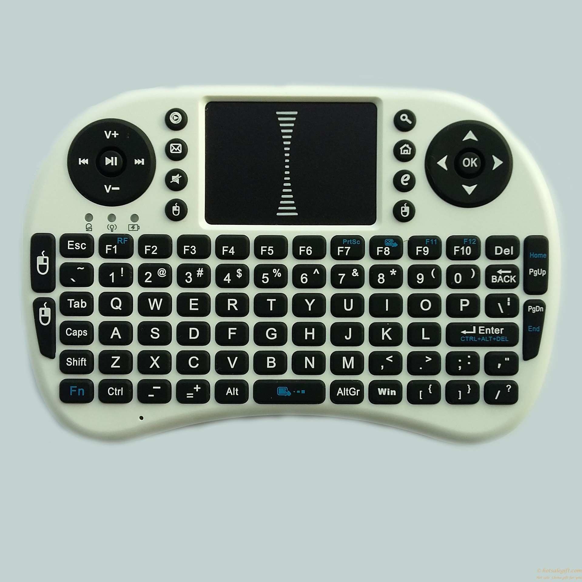 hotsalegift 24ghz ultra thin black bluetooth touchpad keyboard tablets ipad pro 5