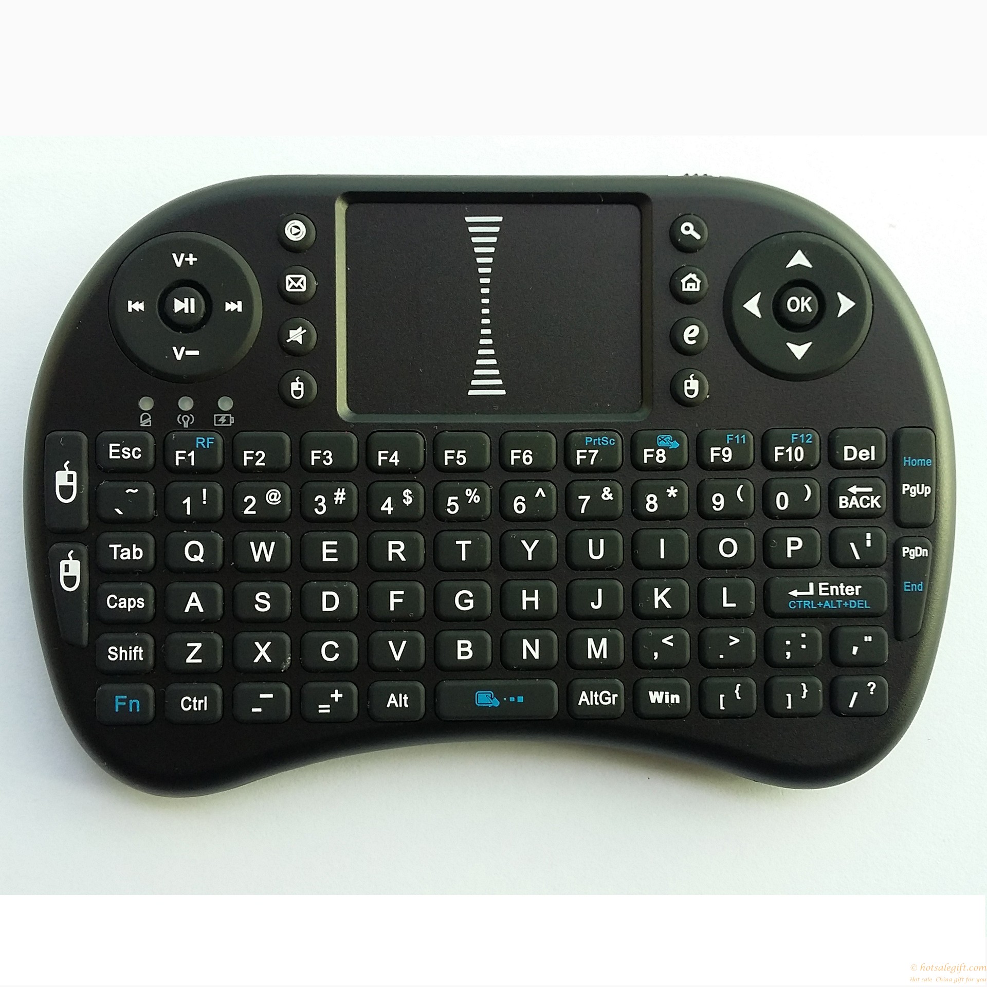hotsalegift 24ghz ultra thin black bluetooth touchpad keyboard tablets ipad pro