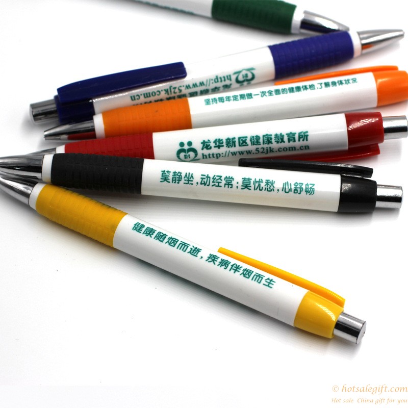 hotsalegift cheap price plastic ballpoint pen logo customized 3