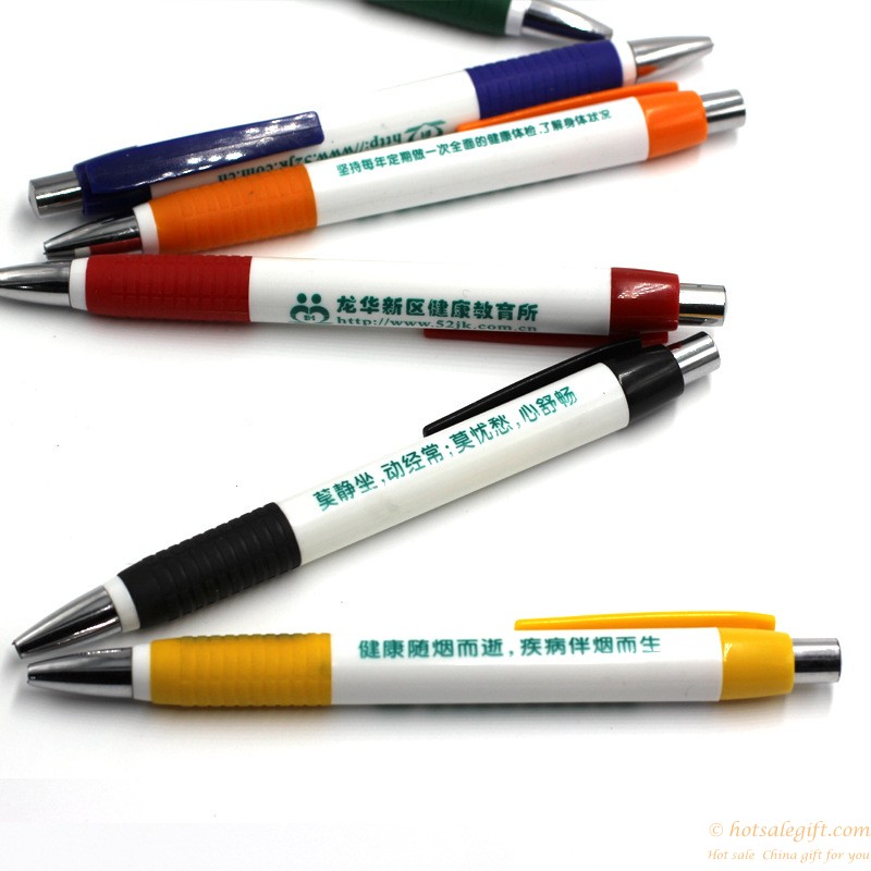 hotsalegift cheap price plastic ballpoint pen logo customized 4
